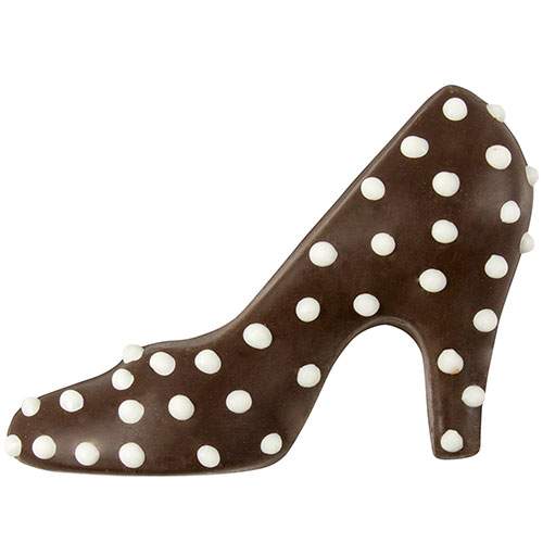 Milk Chocolate Polka Dot Shoe