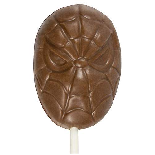Milk Chocolate Spider-Man Lollipop