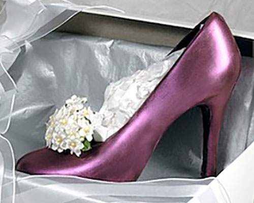 Large Spring Bouquet Milk Chocolate Shoe