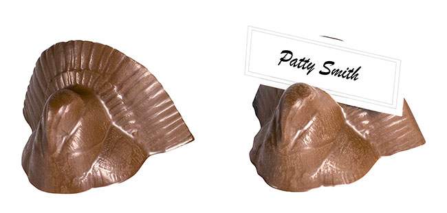 Chocolate Turkey Place Card Holders - Morkes Chocolates