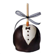 Dark Chocolate Tuxedo Caramel Apple